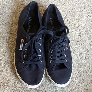 Superga Women’s Blue Canvas Sneakers